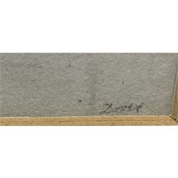 John Constable RA (British 1776-1837): 'Dover', pencil sketch titled and dated 1803, inscribed verso 14cm x 23cm