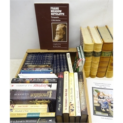  'Men of Destiny' Biographies in 11 vols by Heron Books, Richard III, Katharine of Aragon, Richard Duke of York and other Biographies, Justice of the Peace, calf over marble boards and other hardback and paperback books in one box  