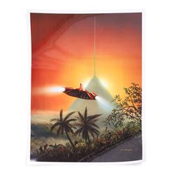 Paul Swendsen (American 20th Century): Eighteen science fiction posters, including cover art and book illustrations, 42x61cm

Notes: This item is from the private collection of Arthur C. Clarke's brother.
