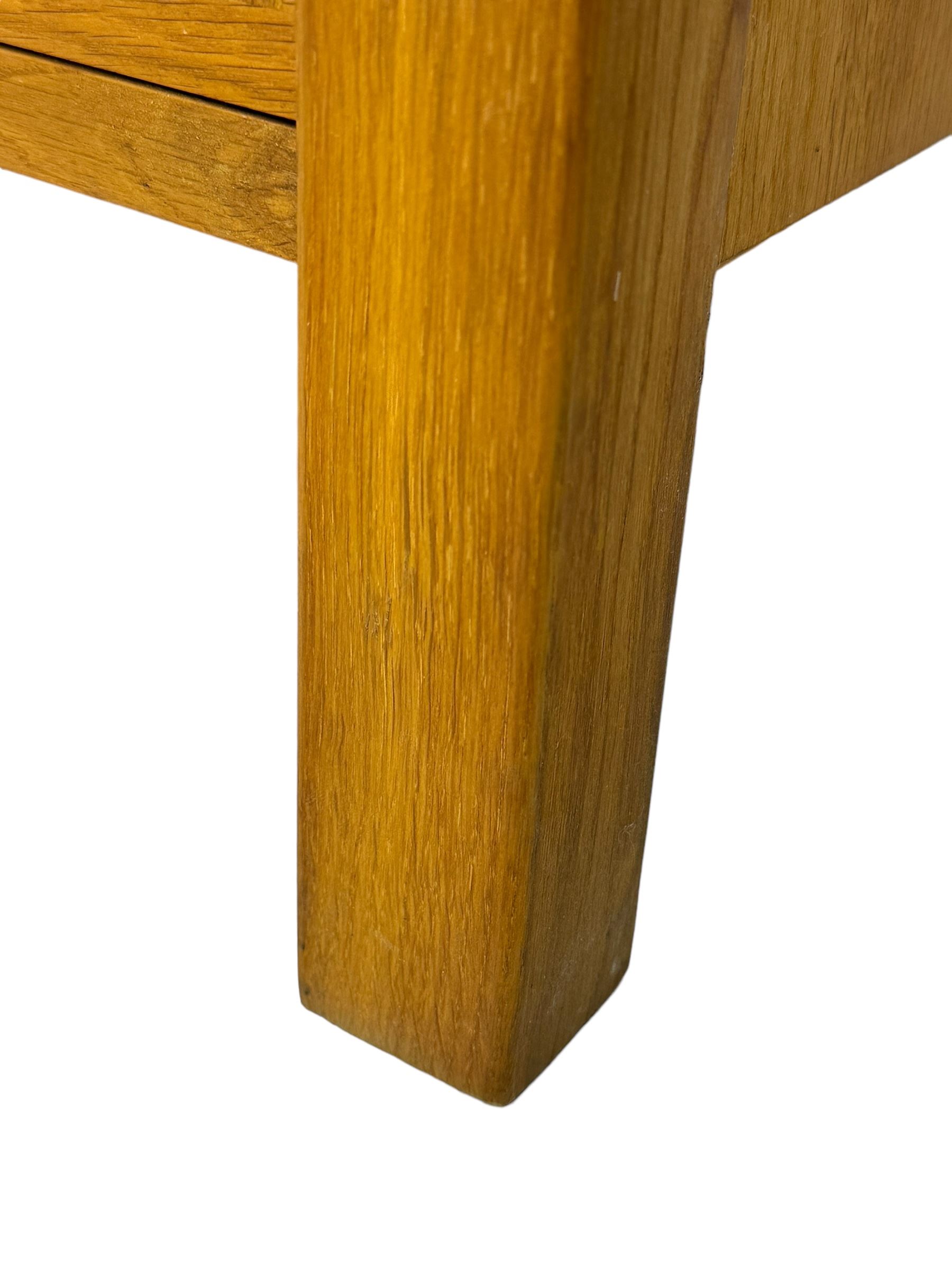 Laura Ashley - contemporary Milton oak display cabinet, featuring single door with two glass panels and pewter effect handle, enclosing one fixed oak shelf and two adjustable glass shelves, access hole at the bottom shelf, over single drawer with matching handle, on square legs