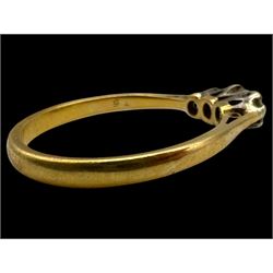 Two 18ct gold stone set rings