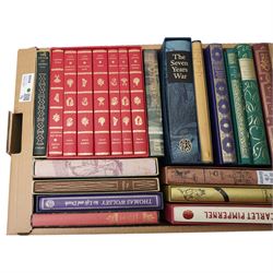 Folio Society volumes including Jane Austen seven volumes, 'The Seven Years War', 'Best of the Raconteurs' 'The Siege of Malts' and others mostly in slip cases