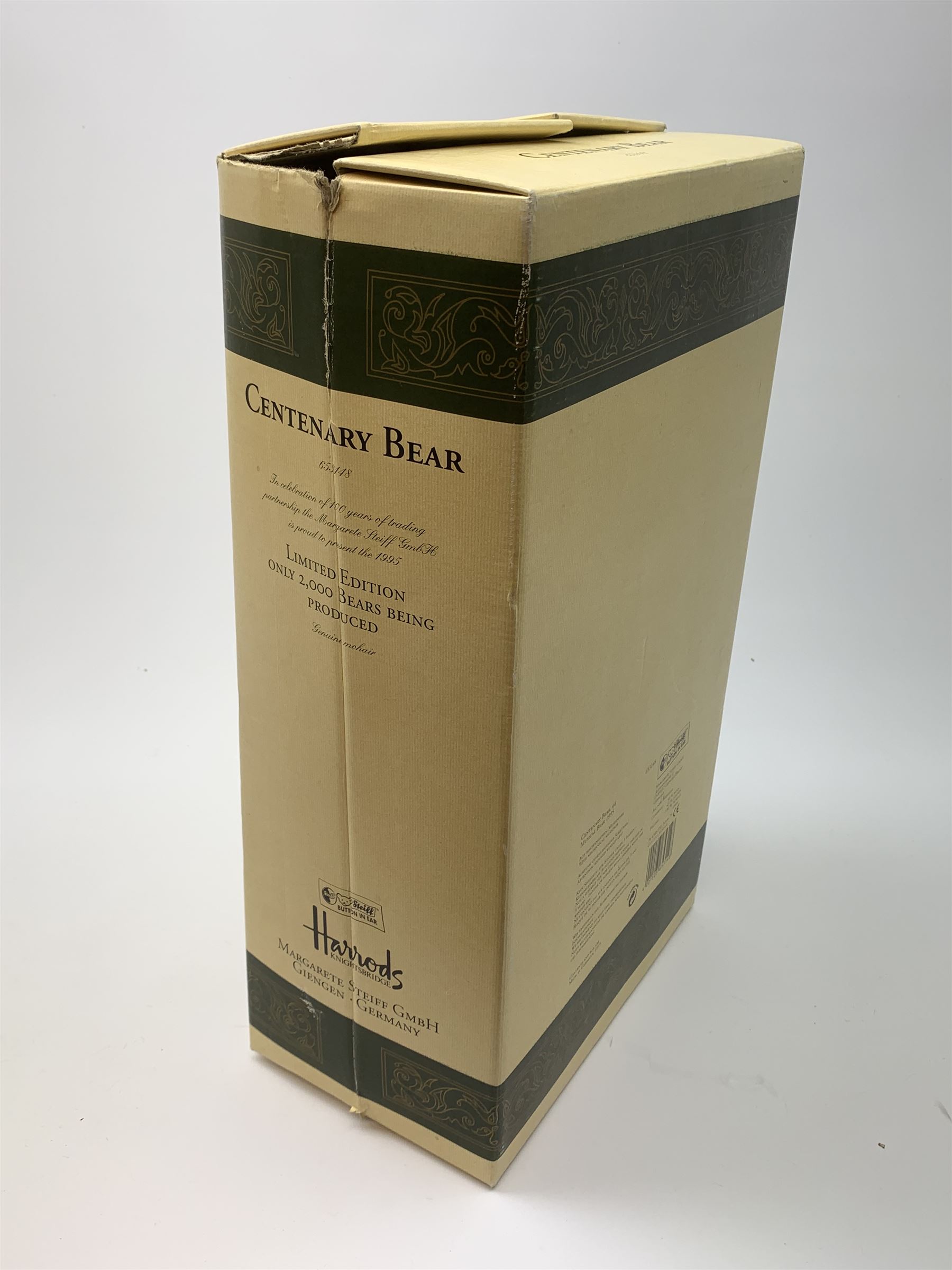 Steiff limited edition Harrods Centenary Bear No | Toys