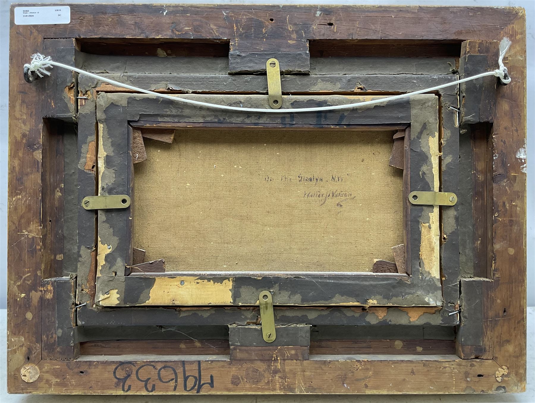 Walter J Watson (British 1879-c1937): 'On the Glaslyn - North Wales', oil on canvas signed, titled and further signed verso 19cm x 32cm  
Provenance: private collection; with James Alder Fine Art, Hexham