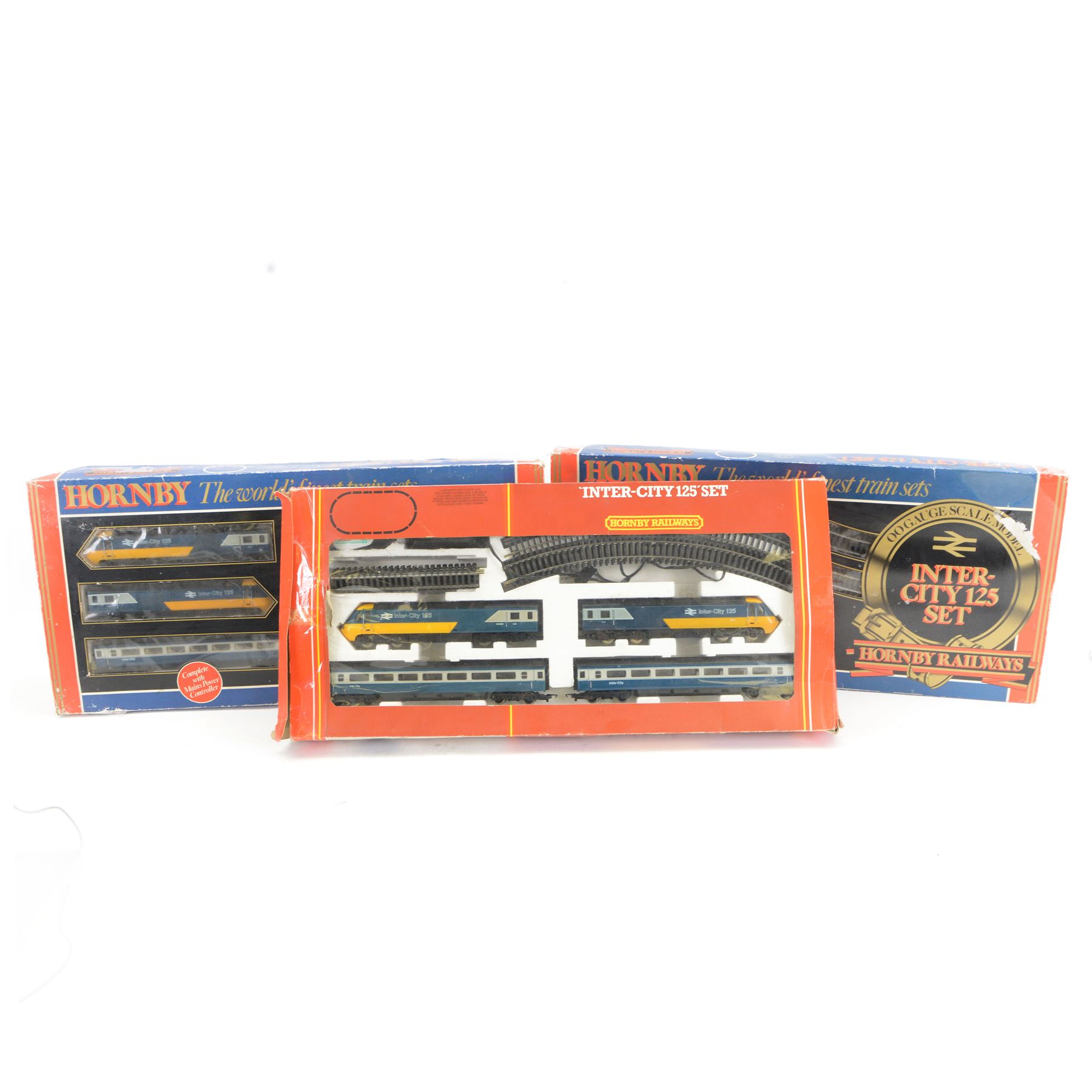Three Hornby '00' gauge Inter-City train sets, comprising two R546 examples and one R541 example, boxed