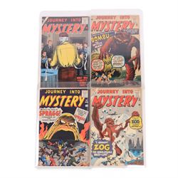 Eight Atlas/Marvel Silver Age 'Journey Into Mystery' comic books, spanning years 1957-1963, comprising issues #42, #56, #60, #68, #78, #79, #82 and #88