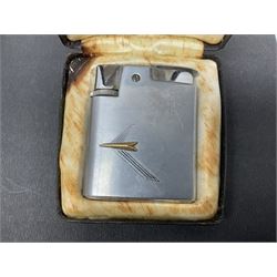 Gold plated Admiral full hunter pocket watch, together with a silver open face pocket watch, carnelian signet ring, Timex wristwatch, rolled gold Parker propelling pencil, Ronson Varaflame lighter and a plated cigar cutter