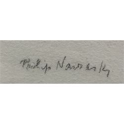 Philip Naviasky (Northern British 1894-1983): Profile Portrait of the Artist's Wife Millie, charcoal on paper signed 23cm x 19.5cm 
Provenance: private collection; Morphets Auctioneers 1st December 2016 Lot 381