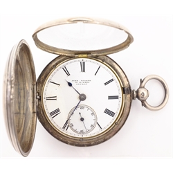  Victorian silver hunter pocket watch by John Walker London 1860  