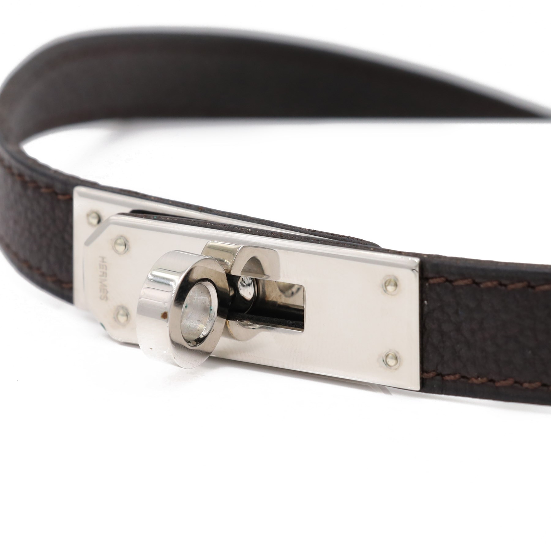  Hermès Kelly wrap leather bracelet, boxed 