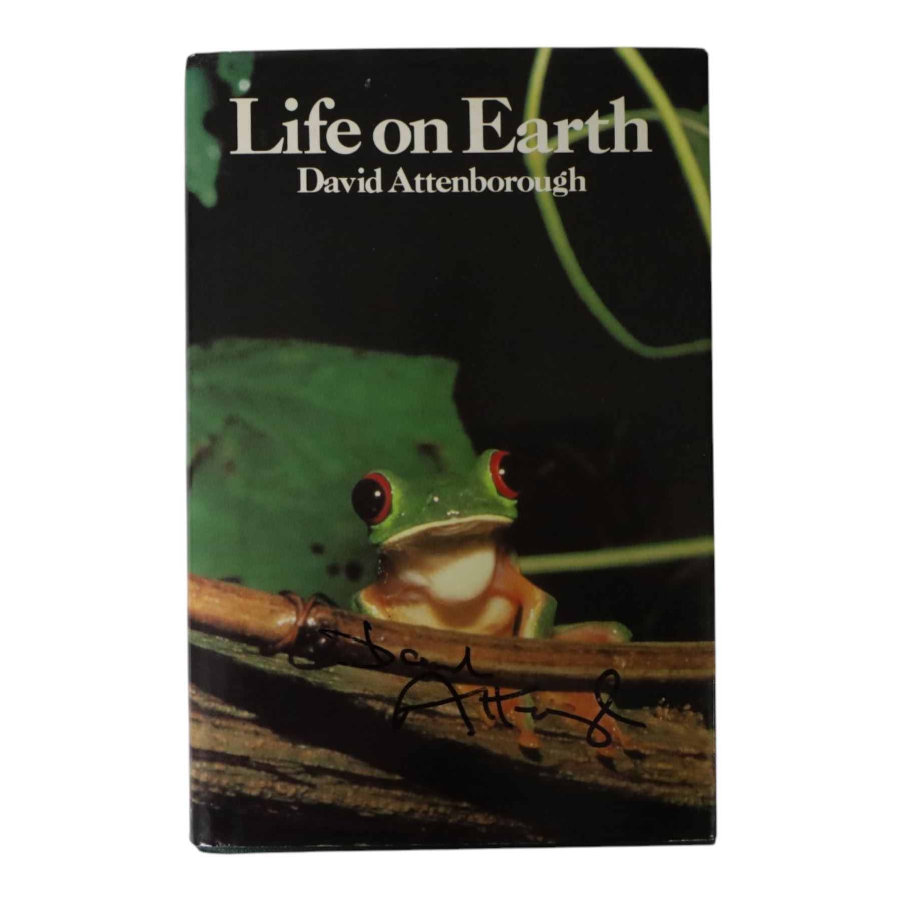 Four signed Sir David Attenborough books, comprising The Private Life of Plants, The Life of Birds, The Zoo Quest Expeditions and Life on Earth