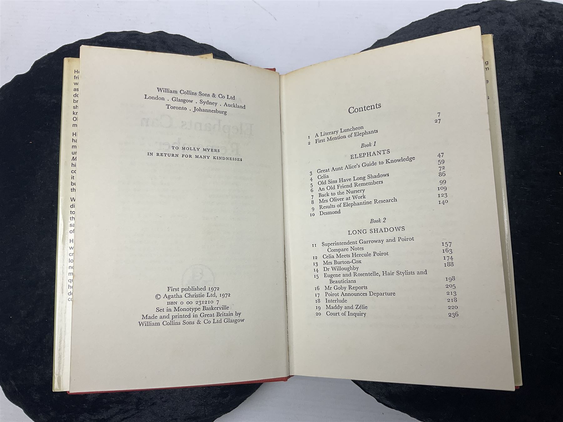 Six Collins Crime Club Agatha Christie novels, including Elephants can Remember, Nemesis, Sleeping Murder, etc together with Agatha Christie; The Hound of Death Odhams Press, all first editions 