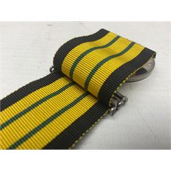 ERII Africa General Service Medal with Kenya clasp awarded to 22794613 Cpl. T. Leech R.A.M.C.; with ribbon