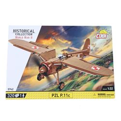 Six Cobi Bricks 1:32 and 1:35 scale Historical Collection World War II and Great War model sets, comprising no. 2996 Fokker Dr.1 'Red Baron', no. 2266 Citroen Traction 11CV BL, no. 2261 De Gaulles Horch830BL, no. 5761 Messerschmitt BF 109 G, no.5742 PZL P.11c and no. 5760 Macchi C.202 'Folgore', all boxed