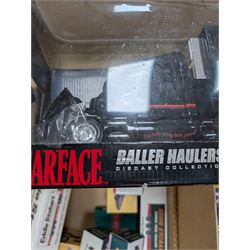 Collection of boxed Atlas Editions diecast vehicles, predominantly Eddie Stobart, together with a Baller Hauler Scarface diecast model