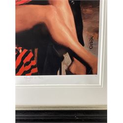 Glen Orbik (American 1963-2015): 'Midnight in Paris', large limited edition print titled and numbered 8/50 in pencil 91cm x 62cm