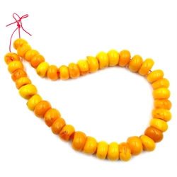  Amber 275gm butterscotch egg yolk bead necklace   
