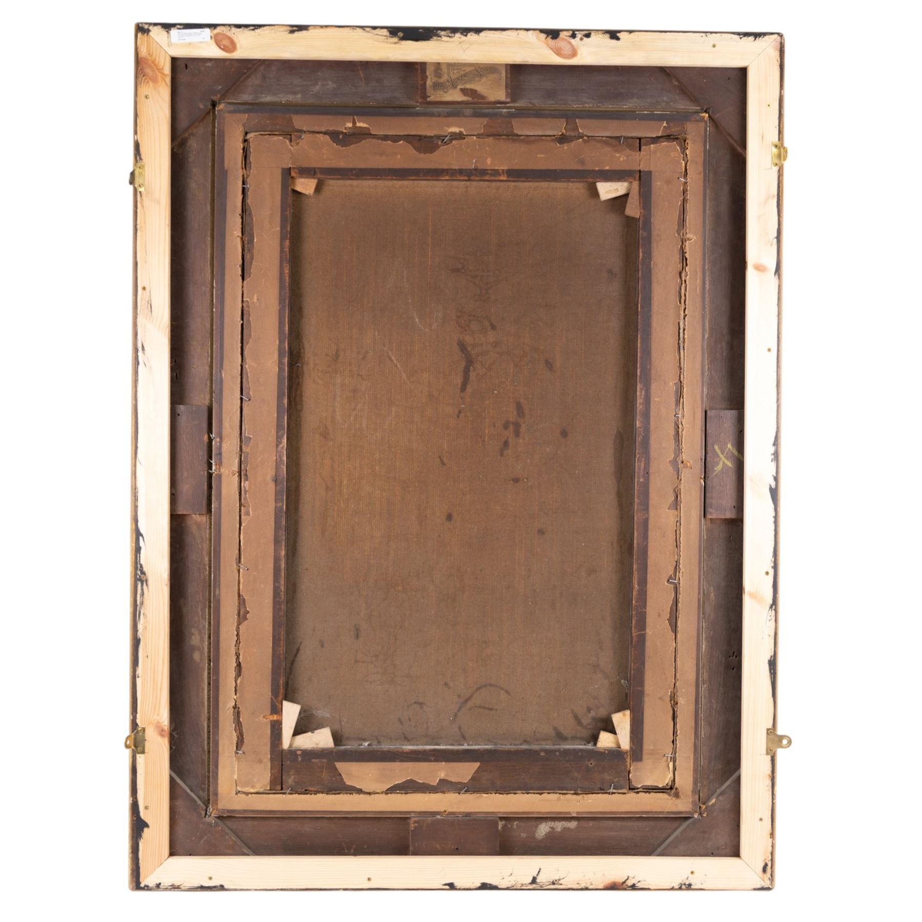 Frederick William Jackson (Staithes Group 1859-1918): Fisher Folk on the Cliff above Lady Palmer's Cottage Runswick, oil on canvas on canvas signed 90cm x 60cm