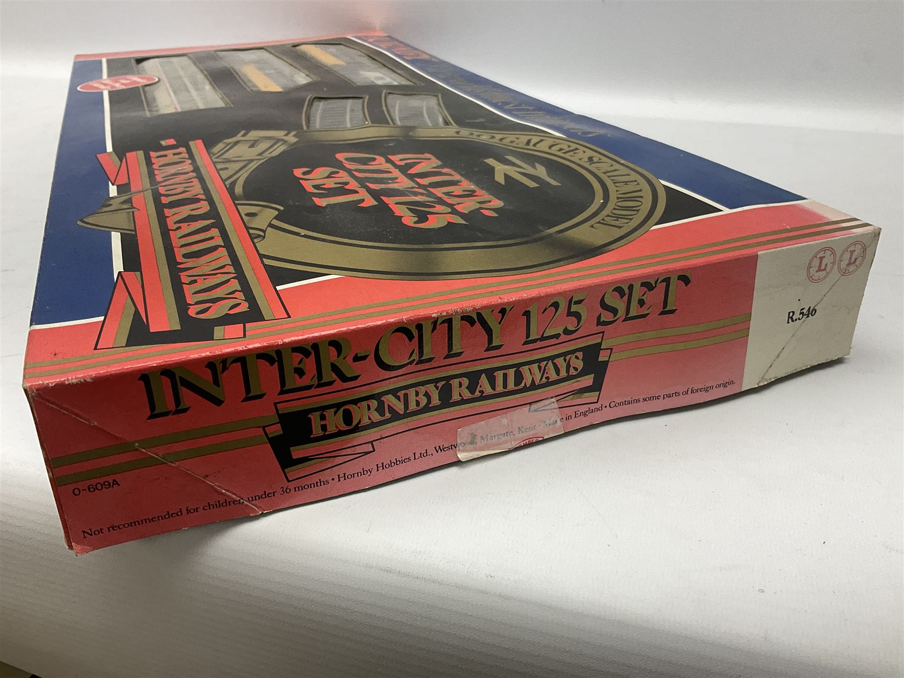 Hornby '00' gauge - Intercity 125 2-car set Nos.43010 & 43011 with one coach in original box with track and additional 4-6-0 locomotive and tender No.7476 and goods wagon; and another similar HST Intercity 125 2-car set Nos.43125 & 43126 with two coaches in original box with track and controller (2)