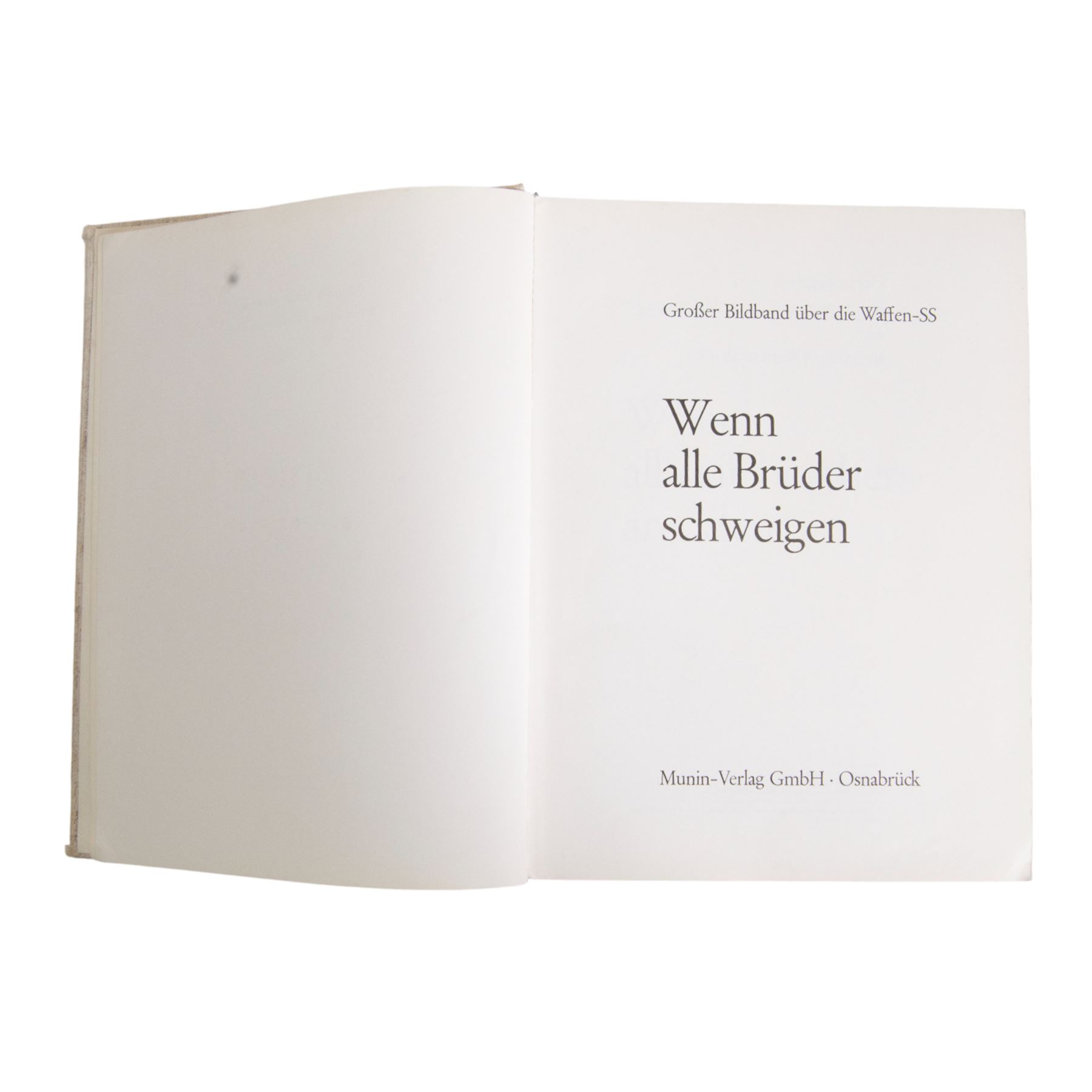 Dr. Curf Rosten; Von Bonzentum zum Dritten Reich, Third Reich publication, 1933 edition and Wenn alle Bruder Schweigen Waffen SS 
