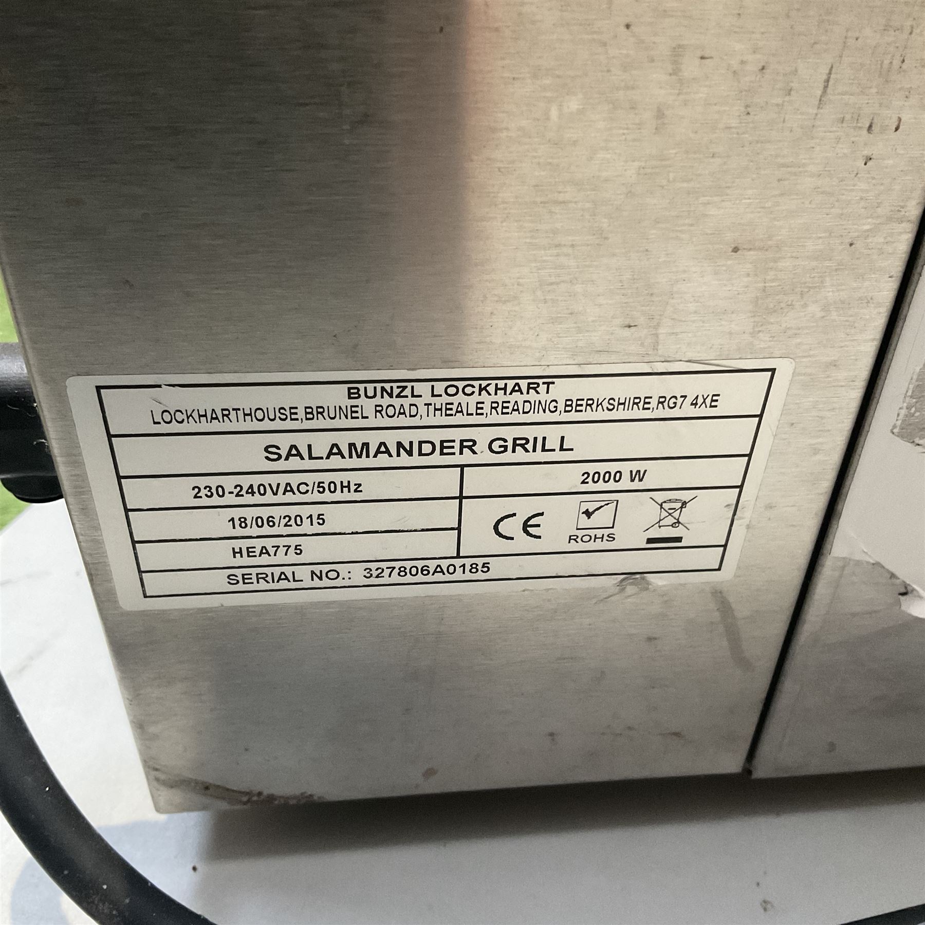 Chef Master salamander grill - THIS LOT IS TO BE COLLECTED BY APPOINTMENT FROM DUGGLEBY STORAGE, GREAT HILL, EASTFIELD, SCARBOROUGH, YO11 3TX