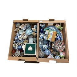 Royal Copenhagen bear no 1124, together with a collection of ceramics and other collectables, in five boxes  