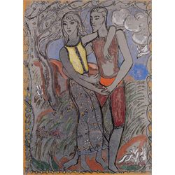 Edward Harris Wolfe (South African 1897-1982): 'Song of Songs', set of twelve limited edition lithographs on silvered paper each signed and numbered 228/250 in pencil, 36cm x 26cm, in matching frames (12)