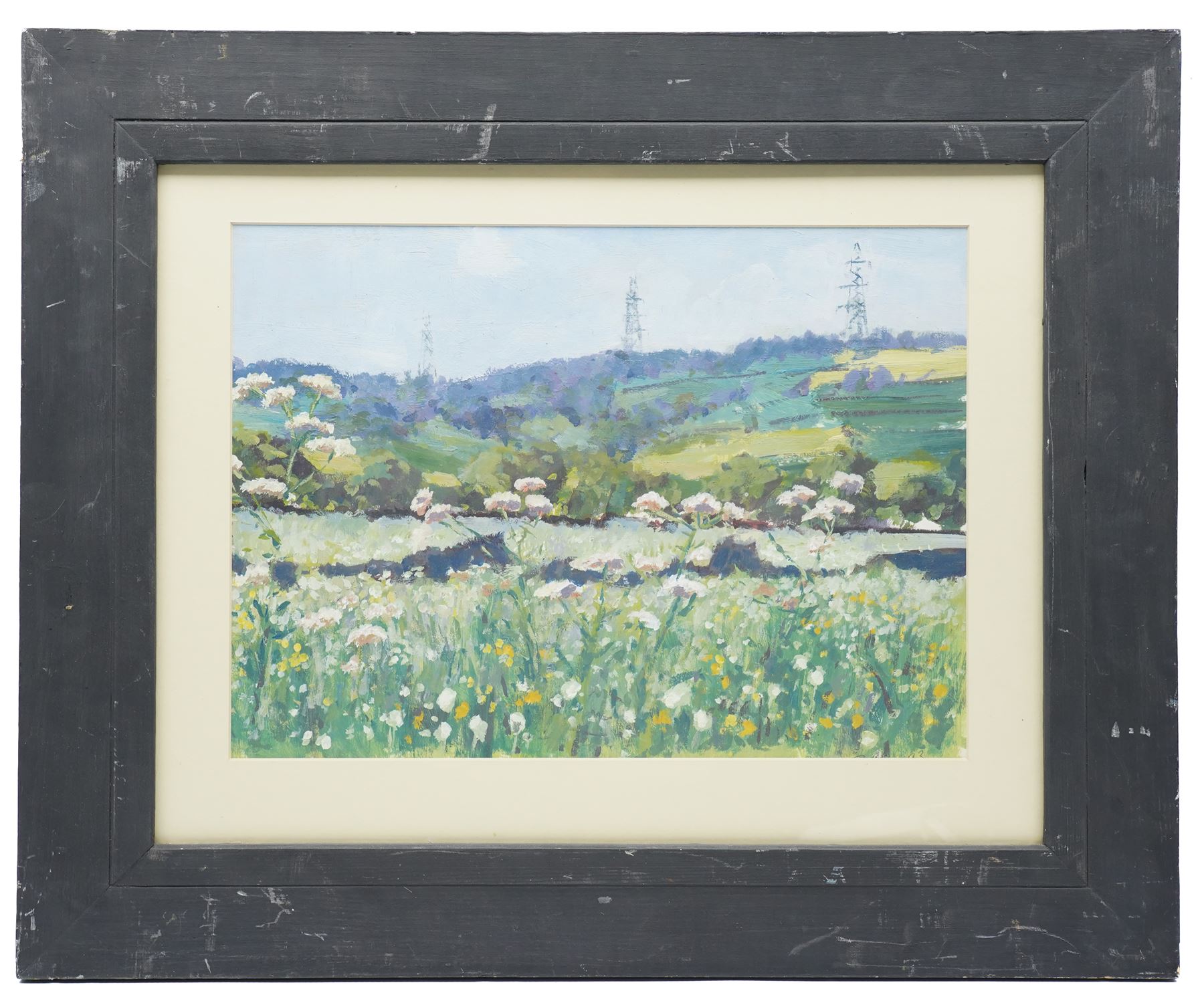 Barry De More (Yorkshire 1948-2023): 'Landscape Summer Afternoon', acrylic on paper, signed titled and dated 1993 verso 26.5cm x 36.5cm
Provenance: consigned by the artist's widow