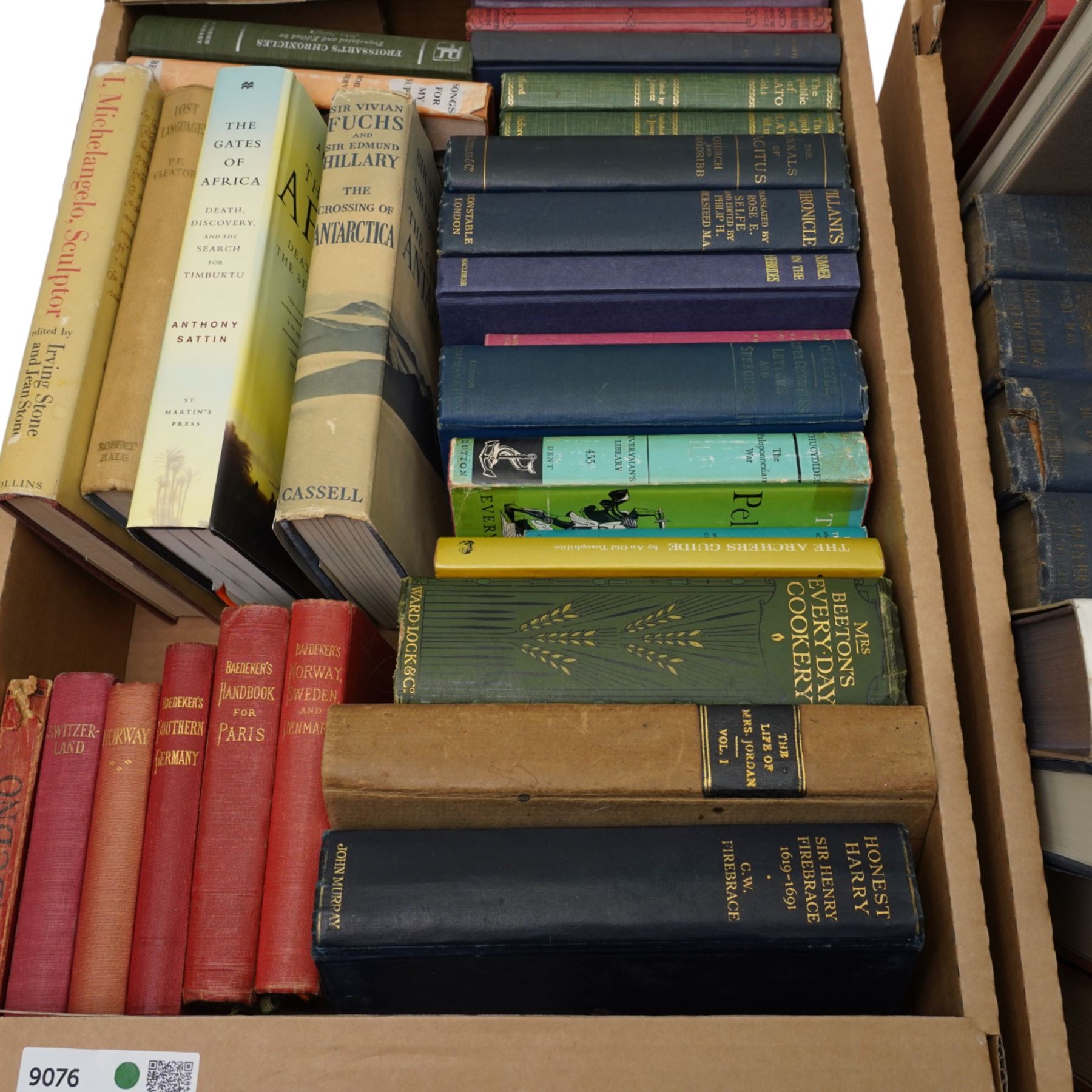 Lord Brougham - 'Old England's Worthies' Baedeker's and other guides, 'Poetry of Robert Burns' four volumes Centenary Edition and other books