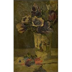 C E Cameron (British exh.1922): Still Life Flowers in a Vase, oil on board signed 29cm x 18cm
Notes: Cameron was living in Doncaster in the 1920s