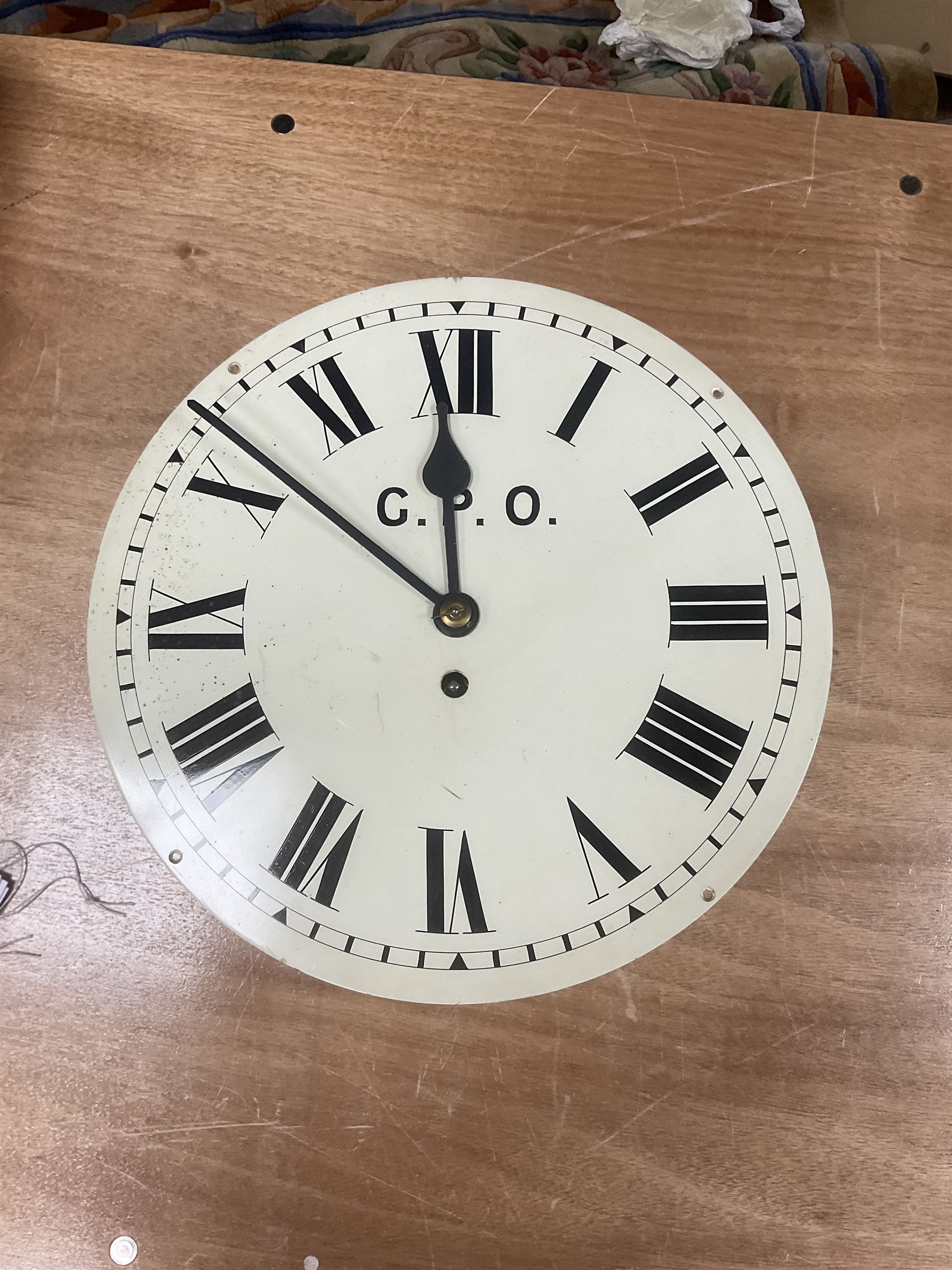 GPO double faced fusee clock movement 