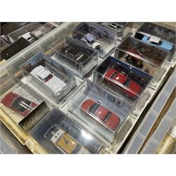 A complete collection of one-hundred and thirty-four die-cast model vehicles from 'The James Bond Car Collection' range by GE Fabbri, complete with corresponding magazines, plus one additional James Bond vehicle 