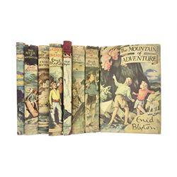 Enid Blyton; The Adventure Series, complete set of the eight children's mystery novels, all in original pictorial cloth