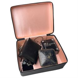 9ct gold jewellery, including bracelet, brooch and stud earring, silver jewellery including Mackintosh brooch and earrings, fob pendant and charm bracelet