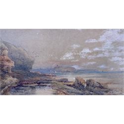 Frederick William Booty (British 1840-1924): Scarborough from Cornelian Bay, watercolour s...
