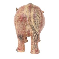 Terracotta figure of a water buffalo, H27cm