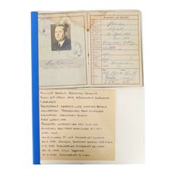WWII Third Reich ephemera, including Army passes, provisional foreigner's passports, reports etc 