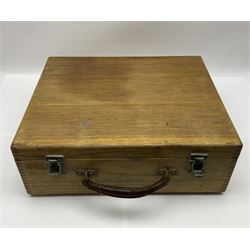 Taylor valve tester, model 45A, serial no. 64749, contained within a fitted wooden case