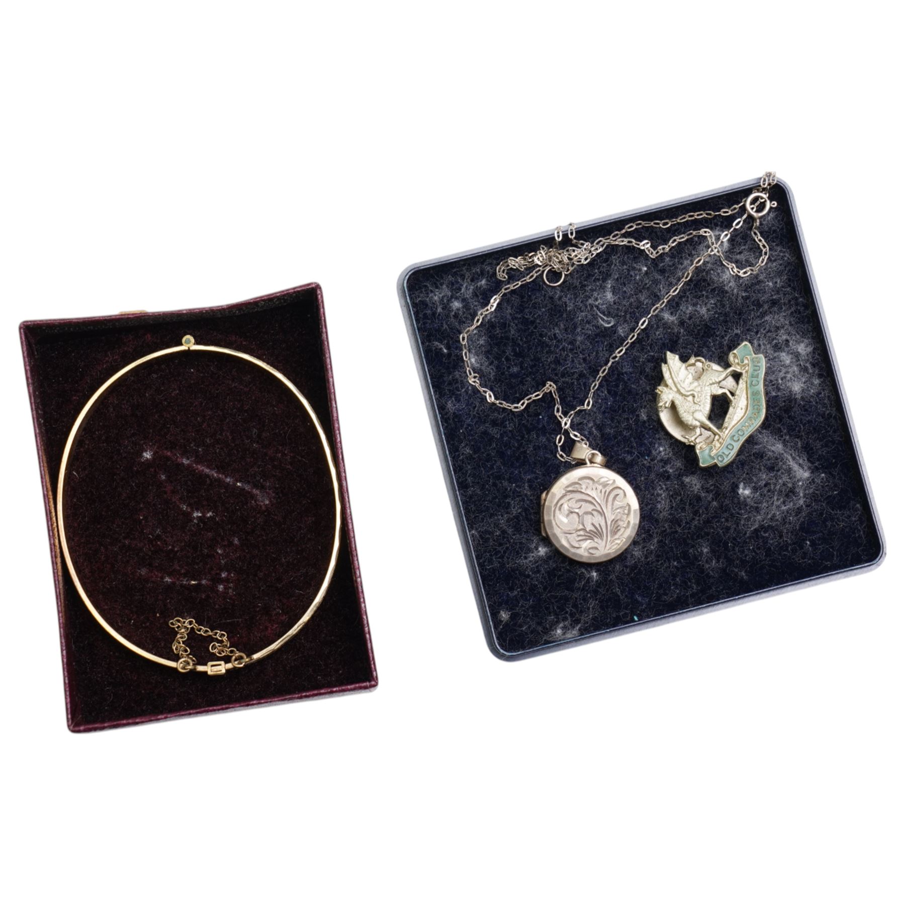 Silver jewellery, including Baltic amber cross pendant, locket, chains and ring, together with Raymond Weil wristwatch, imitation pearl necklace and a collection of costume jewellery including bead necklaces