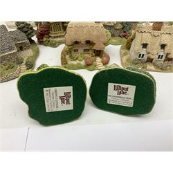 Twenty Lilliput Lanes, including The Chocolate House, Chiltern Mill, Blaise Hamlet, St Kevin Church, some with deeds and original boxes