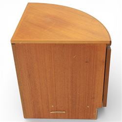 Nathan - 'Squares' pair of small corner cabinets, with square panelled cabinet doors