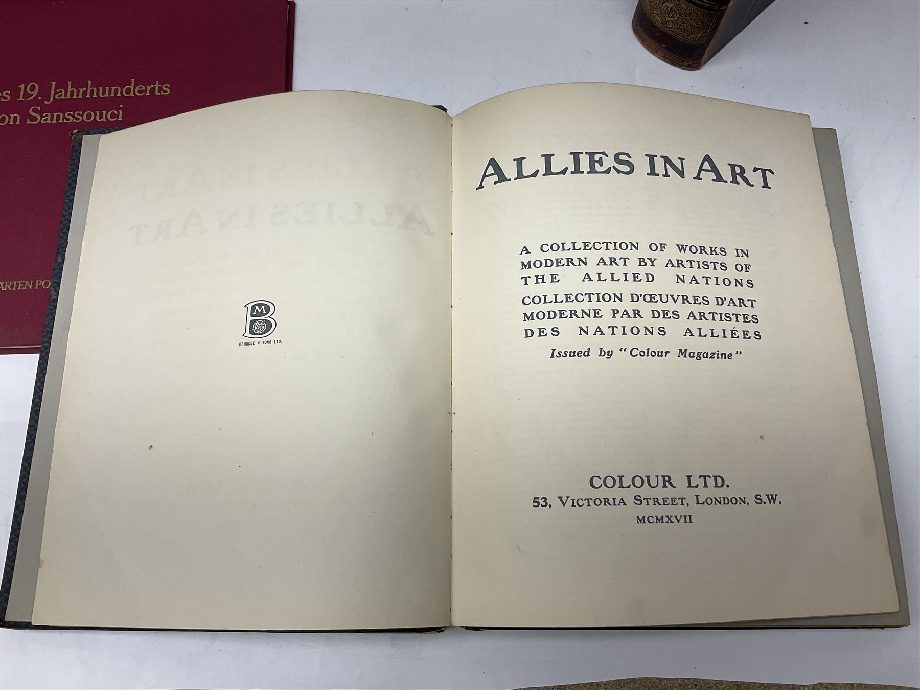 Group of art reference books and folios to include Ars Sacra Christian Art and Architecture of the Western World and Albert Anker 1831-1910, etc 