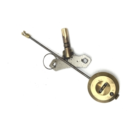 Victorian black slate mantel clock, stepped sloping pediment with marble inset, marble half column pilasters enclosing Arabic dial, twin train movement striking the hours and half on single coil, gilt and painted engraved detail, H35cm