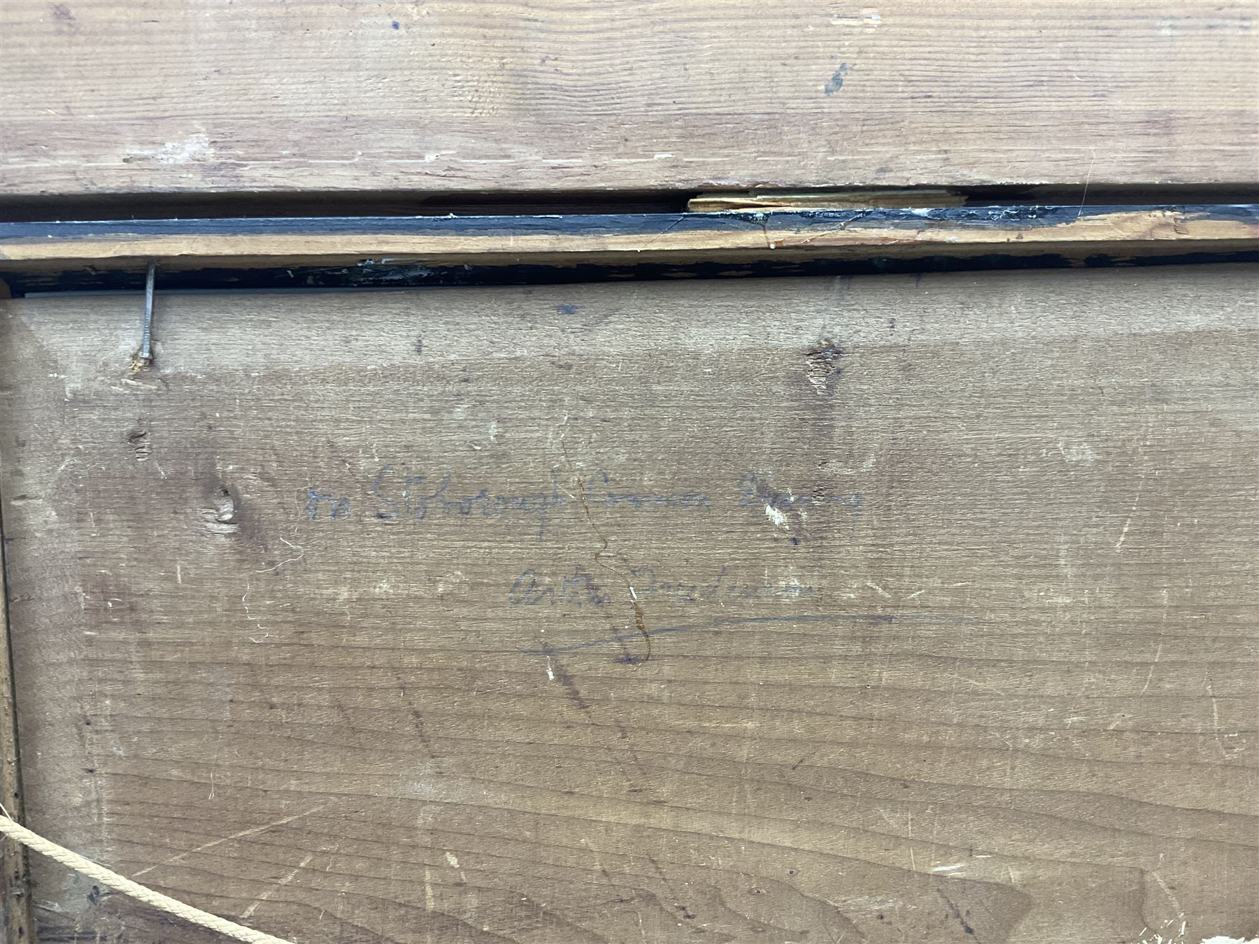 Arthur A Friedenson (Staithes Group 1872-1955): 'On Stoborough Common - Evening', oil on panel signed, titled verso 26cm x 35cm