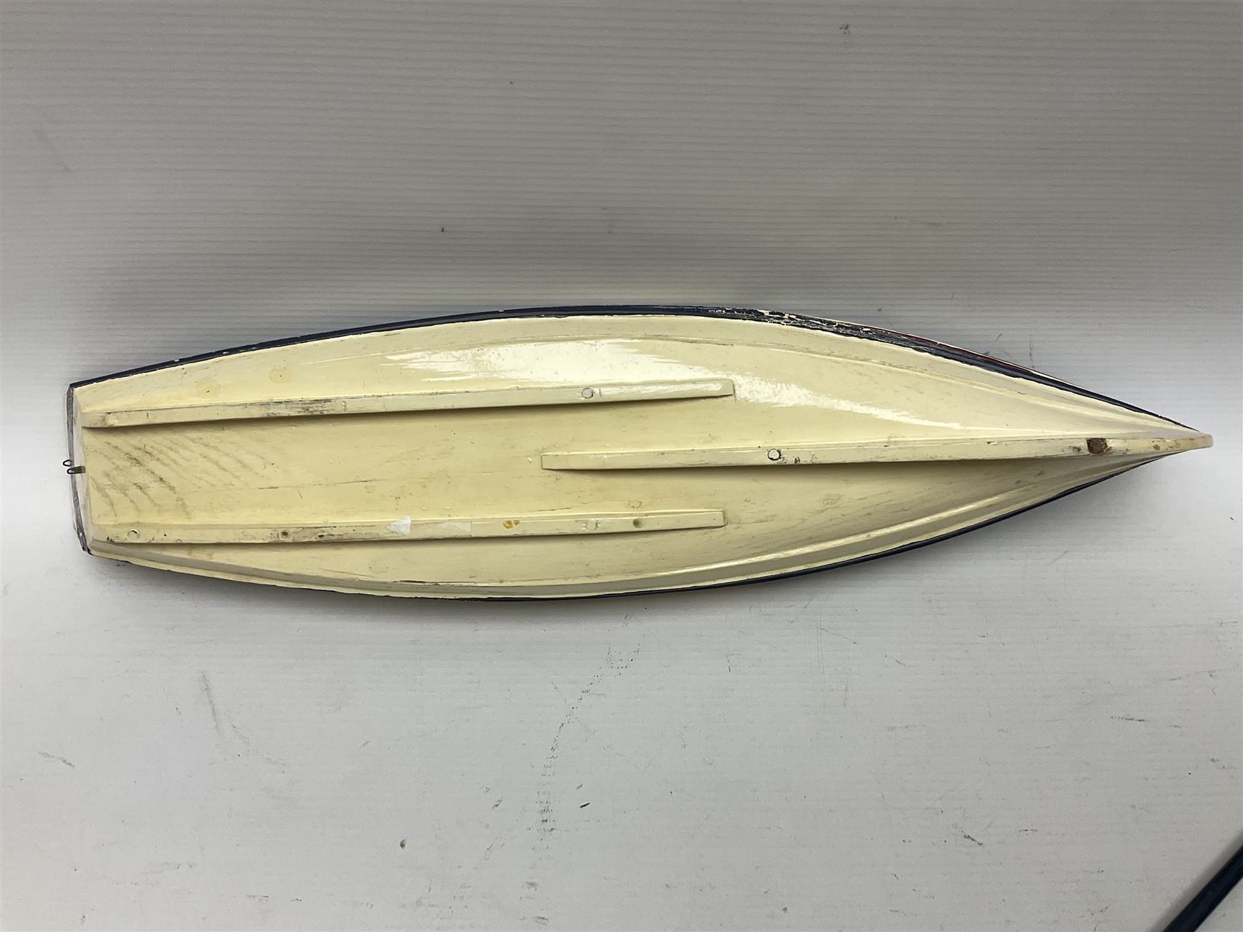 Wooden model of the Whitby coble boat WY254 'Mizpah' L48cm