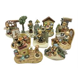 Nine Hummelscapes by Goebel, to include 