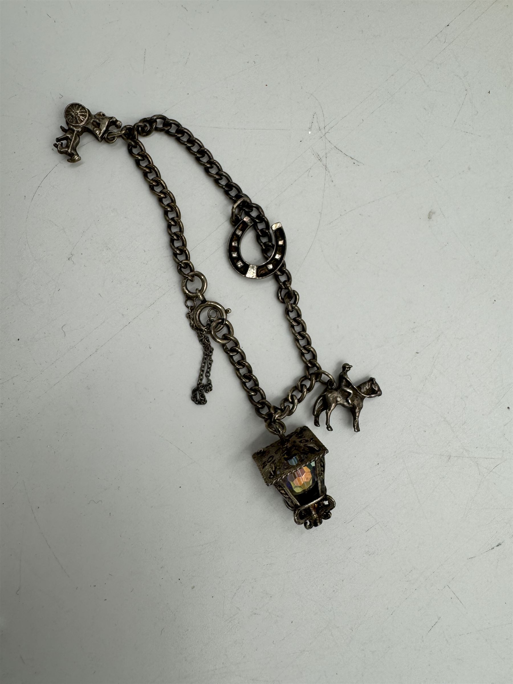 Coral bead necklace and two pairs of carved coral earrings, together with a 9ct gold ladies wristwatch with 9ct gold strap, silver bracelet and a silver pencil