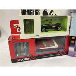 Corgi etc - seventeen TV/Film related die-cast models including Lock Stock & Two Smoking Barrels, The New Avengers, The Green Hornet, Fast & Furious, The Avengers, Starsky & Hutch, Knight Rider, Dads Army, Transformers, Power Rangers, Ghostbusters etc; all boxed (17)