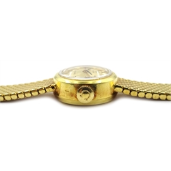  Omega Ladymatic 18ct gold bracelet wristwatch 7136 674238, hallmarked, approx 41.3gm  