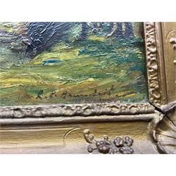 Reginald Grange Brundrit RA ROI (British 1883-1960): The River Wharfe, oil on panel signed 24cm x 35cm